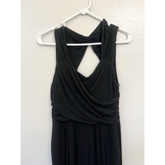 Moulinette Soeurs Anthropologie Molly Black Wide Leg Jersey Jumpsuit size M - Picture 4 of 13